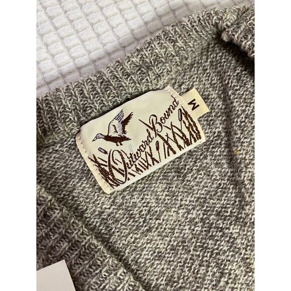 Outward Bound Brown Wool Blend Vest Men's Medium Fishing USA Made Bird emblem - Picture 4 of 11